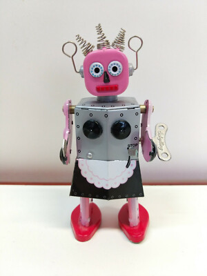Robot Mécanique Schylling Roxy - Tin Toy Marcheur à Clé (Collection)