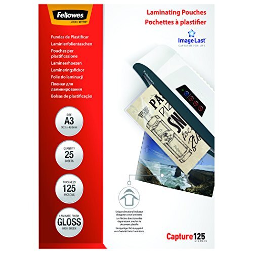Fellowes 5396501 Pouches Lucide Capture125, Formato A3, 125 Micron, Confezione d