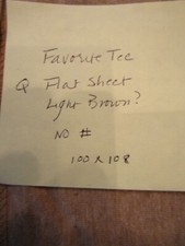 Pottery Barn Teen favorite tee light brown flat sheet queen photo shoot sample