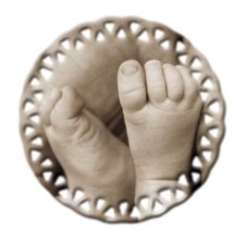 Baby's Feet Pro-Life Ornament Pack of 10