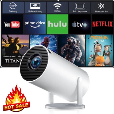 Mini 1080P Beamer HD Projektor 4K 10000LMS LCD 5G WiFi Heimkino Bluetooth HDMI~