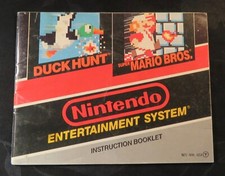 1989 Duck Hunt Super Mario Bros. NES Manual Only, No Game, Instruction Booklet