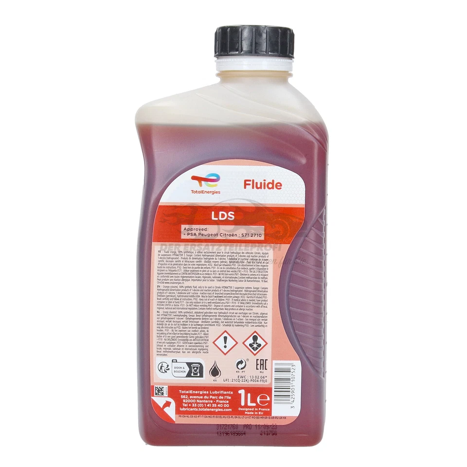 Original Total LDS Hydractive 3 naranja fluido hidráulico líquido hidráulico 1 L - Imagen 3 de 4