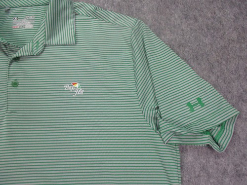 Under Amour Mens Shirt Extra Large Green White Heat Gear Golf Stretch Bay Hill - Bild 5 von 18