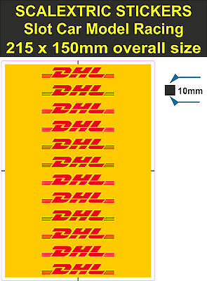 Slot Car Scalextric Stickers Model Race Dhl Logo Lego Decal Adhesive Vinyl T Ebay