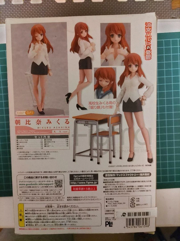 Figma Suzumiya Haruhi's Melancholy Asahina Mikuru versión adulta Figura Max Factory Foto 2 de 4