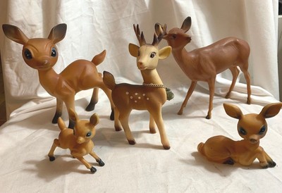 small plastic deer figurines