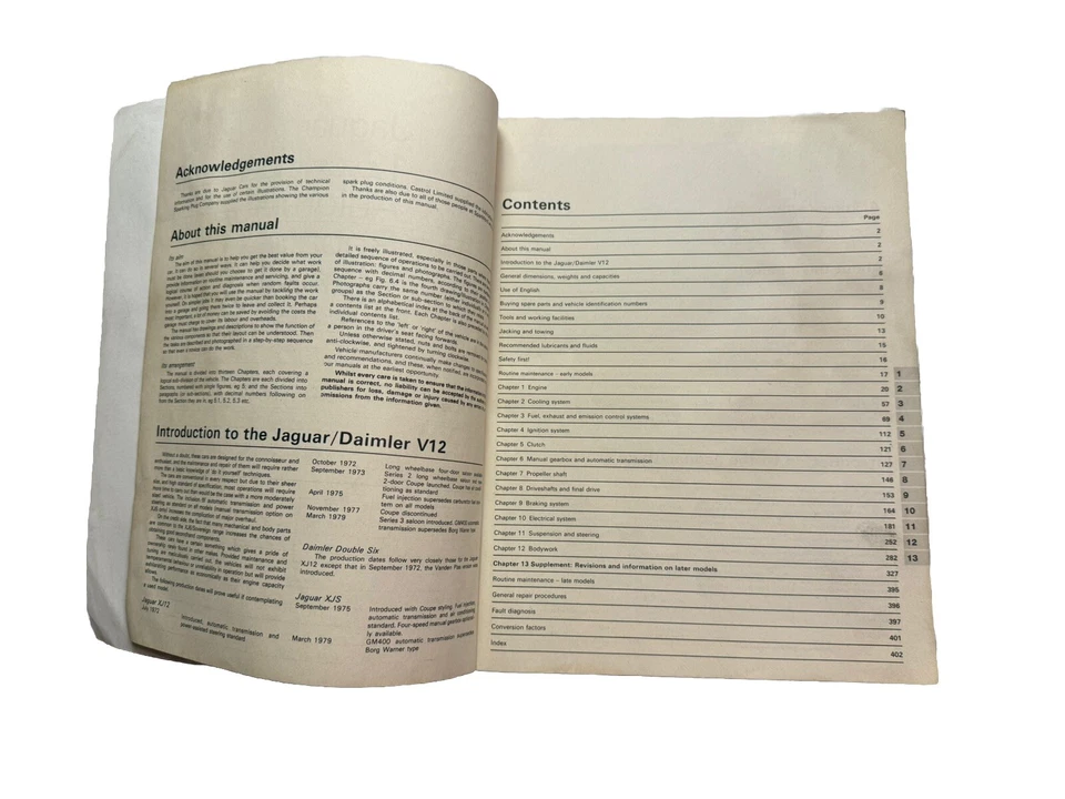 Jaguar XJ12 XJS 1972-1985 Shop Service Repair Manual Wiring Diagrams Engine Body - Image 3 of 4