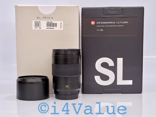 Leica APO-Summicron-SL 75mm F/2 ASPH. Lens, Open Box, MSRP $5775