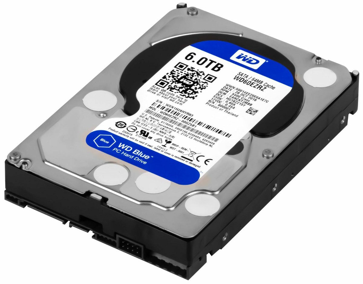 Hard Drive Western Digital Blue WD60EZRZ 6TB 5400RPM 64MB Cache