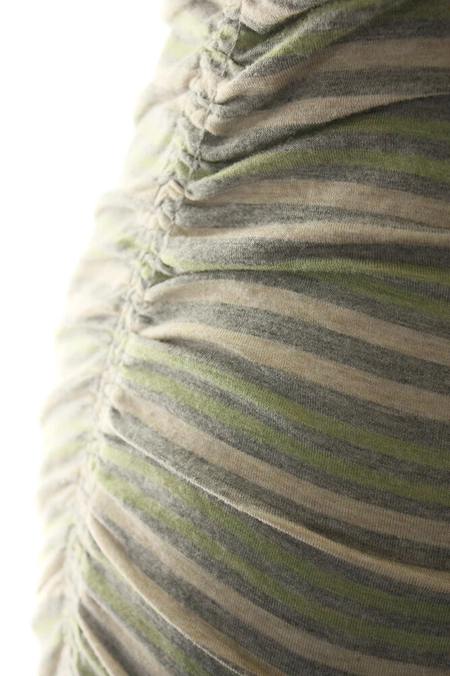 Falda Studio M Gris Multi Rayas Acanalada Lateral XS Foto 3 de 3