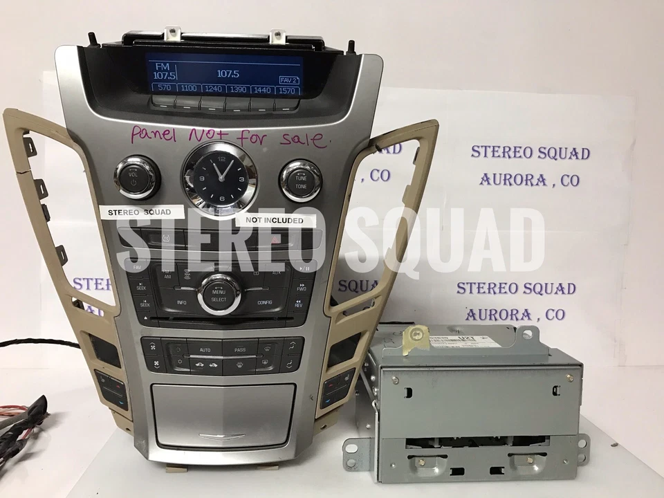 Radio CD MP3 Cadillac CTS 2010 DESBLOQUEADO Sirius XM de fábrica 20857844 "GM1095A" Foto 2 de 4