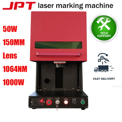 50W JPT Fiber Laser Engraver Marking Machine 150x150mm Metal Laser Engraving
