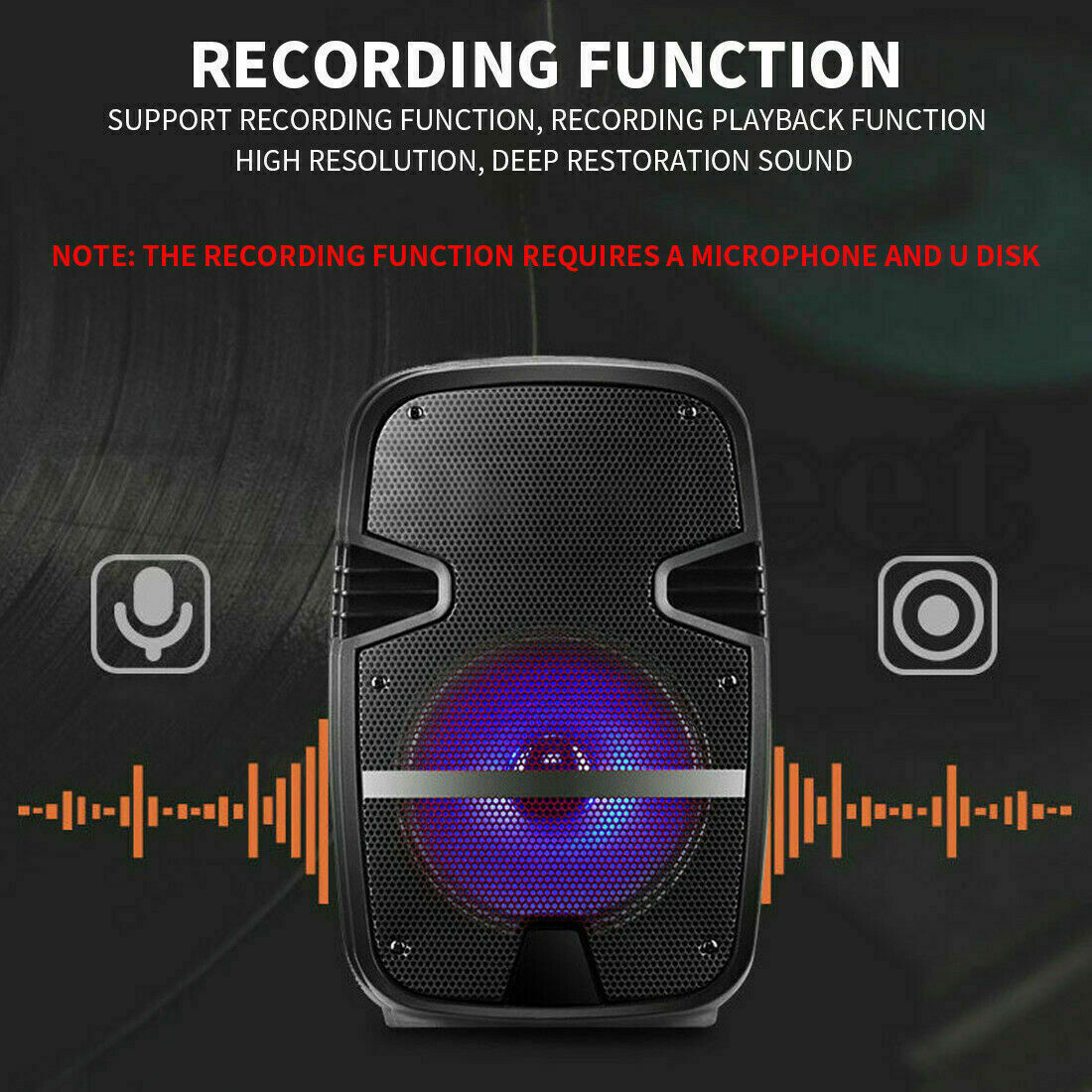 Bocina Bluetooth Con Microfono - 2025 - Foto 9