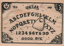 Ouija Board 3 1/4 x 4 1/4" Rubber Stamp, Magic Stamp, Fortune Stamp, Mystical