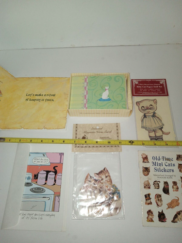 CAT collection, magnets, cards, notecards (15) blank & stickers - Picture 2 of 4