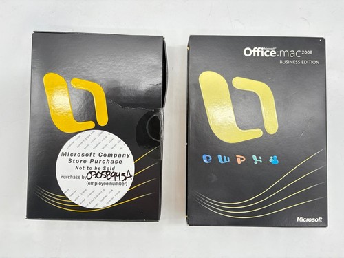 Microsoft Office MAC 2008 Business Edition Retail box -Sealed Inner - Picture 2 of 3