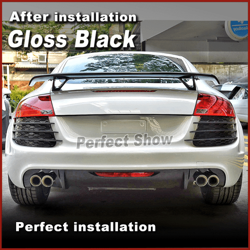 Glanz Schwarz Heckspoiler Spoiler Lippe Passt für Audi TT TTS 8J A5 A7 S7 RS7 A6 - Bild 4 von 12