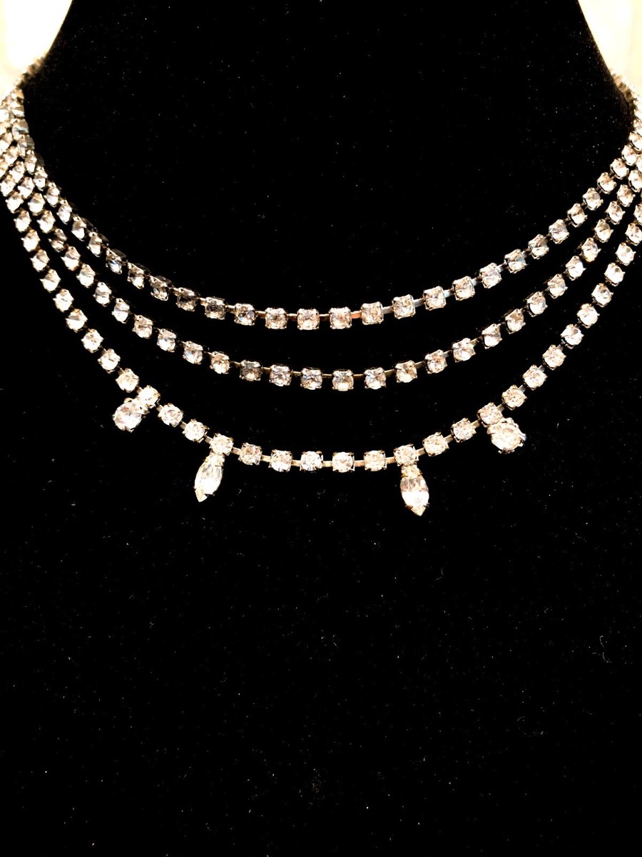 【VINTAGE HOLLYWOOD】Crystal n Ball Necklace☆送料関税込 VINTAGE HOLLYWOOD】Crystal n Ball Necklace☆送料関税込