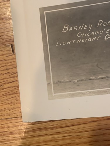 Barney Ross Signed boxing Photo JSA COA Autographed 8x10 Rare Studio Image - Picture 3 of 5