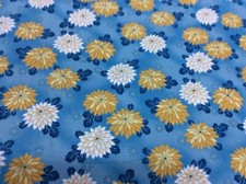 Kona Bay Fabrics-Nobu-20- Floral On Aqua-100% Cotton