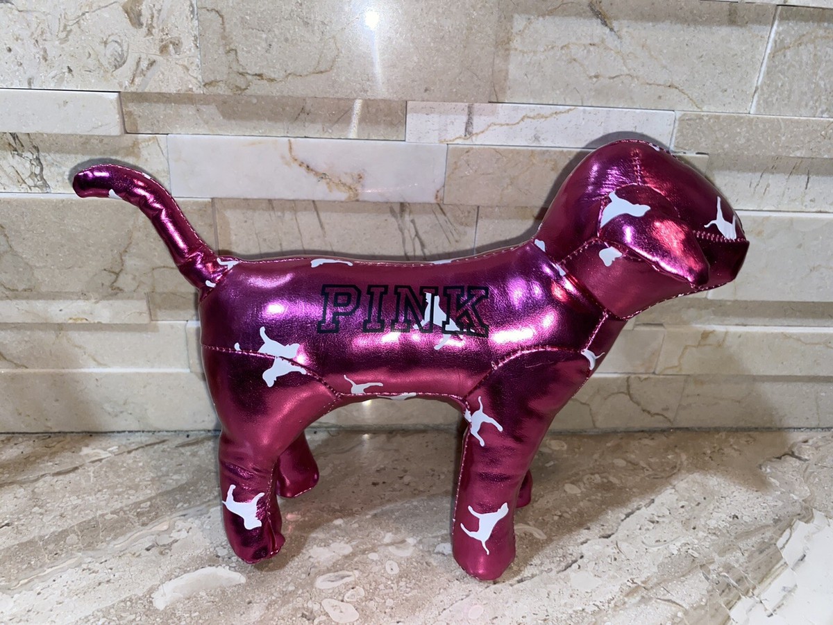 PINK by Victoria's Secret VS Metallic Pink Dog Plush Stuffed