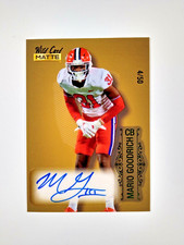 2022 Wild Card Matte Green Mario Goodrich Auto /50 #MB-A