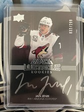 2021-22 UD Black JAN JENIK 32/299 Black Lustrous Rookies Auto #LRS-JJ COYOTES