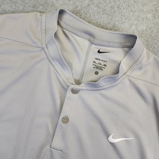 Nike Dri-Fit Victory Blade Polo Shirt Mens XXL 2XL Gray Golf