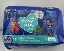 EASY UPS Training Underwear PJ MASK, Unisex, 4T-5T *READ MORE* 18 COUNT