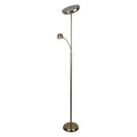 "Led Stehleuchte \"Romis\" Mit Lesearm H: 180Cm Messing Matt"