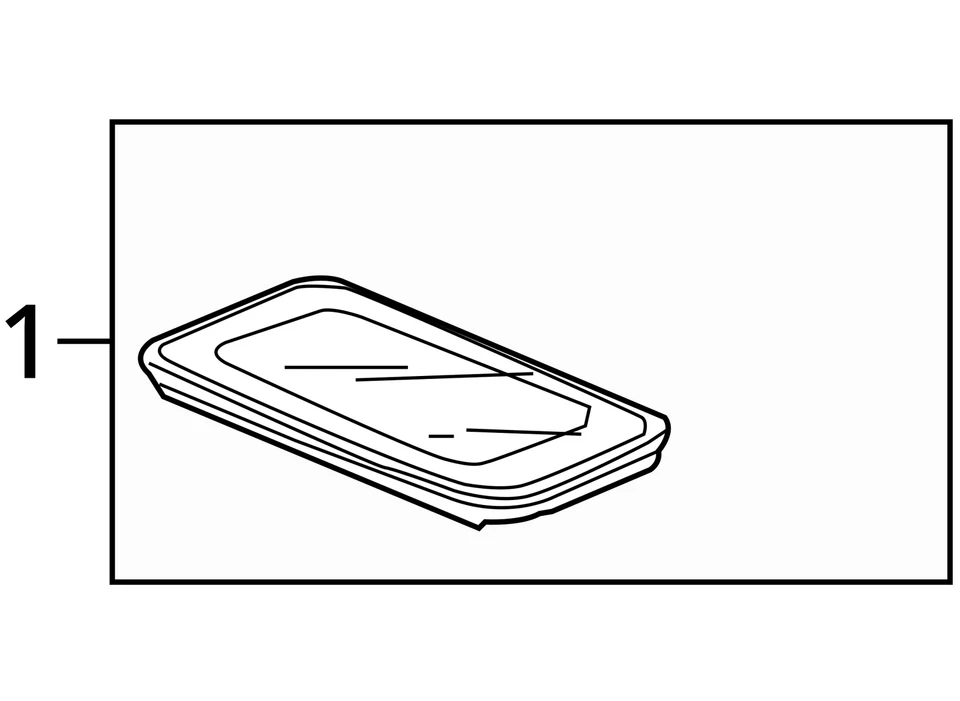 2010-2015 Honda Accord Crosstour Front Sunroof Glass Only OEM - Image 4 of 4