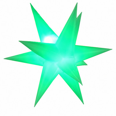Große Jagd Aufblasbar Star 4.5x2m W/LED Beleuchtung Polaris North Stange Dekor