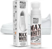 MUDY Max White Shoe Polish for Leather Sneaker and Textiles 