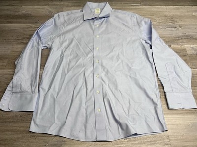 新品　Brooks Brothers slim BD 16 1/2 32/33 Brooks Brothers Shirt 16 33 Blue Slim Fit Oxford L/S Button Down