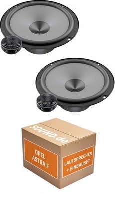 Lautsprecher vorne Hertz K 165 KIT für Opel Astra F | 2x Tief-Mitteltöner 2x Hoc