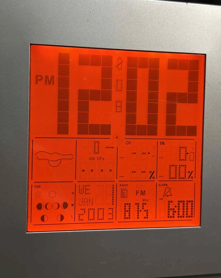Philippe Starck Oregon Scientific Weather Station Radio Alarm Clock - Image 2 of 4