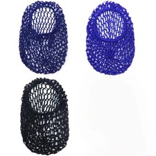 3 Pcs Mesh Hair Net Rayon Knit Snood Hat Mesh Crocheted Hairnet Sleep Cap Lon...