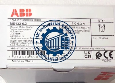 1PCS New ABB MS132-6.3 1SAM350000R1009 4.0-6.3A Circuit Breaker  Fast Shipping