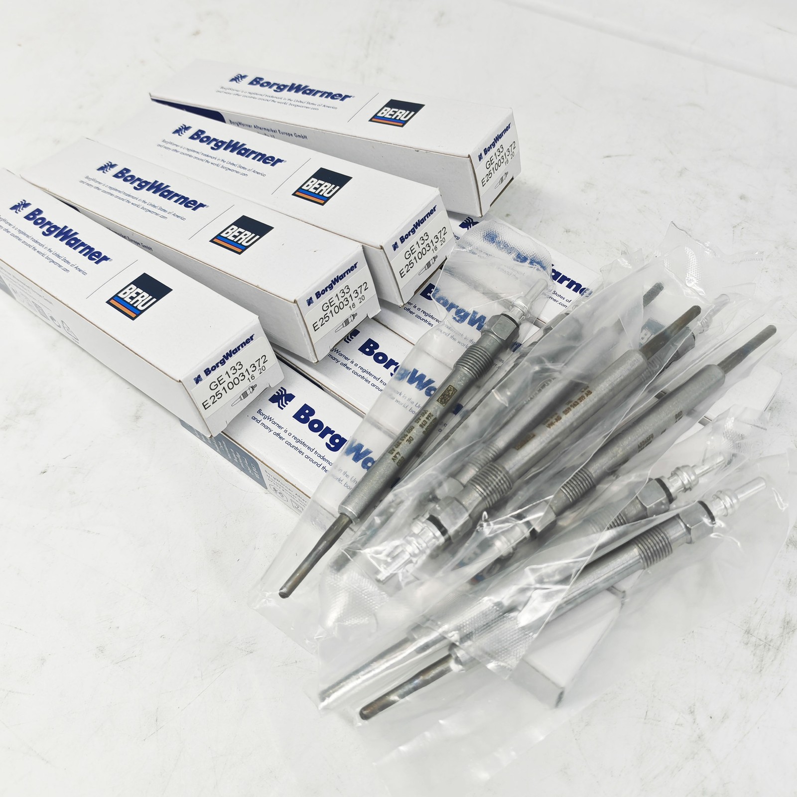 8X 03L963319 BorgWarner Glow Plug for VW Audi Cupra Skoda Altea Seat 03L963319A