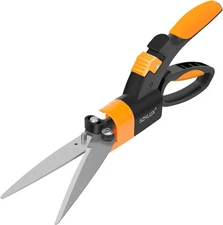 SZHLUX Grass Shears 360-Degree Swivel Blades, Ultra-Sharp Cutter Orange 