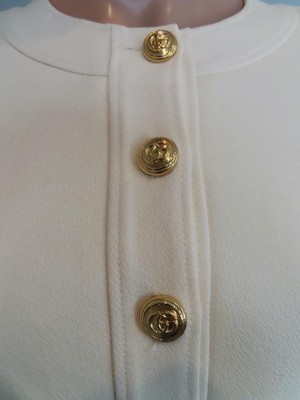 NWT GUCCI Ivory Double G Chain Logo Dress Size S | eBay