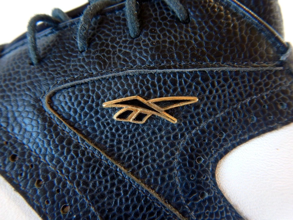 Nuevos zapatos de golf Reebok EE. UU. para hombre blancos negros de cuero genuino - EE. UU. 10 UK 9 EU 43 Foto 2 de 4