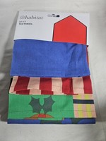 Pack Of 3 Habitat Cotton Tea Towels New