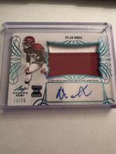 2021 Leaf Trinity Blue Foil Dylan Moses RPA Patch Auto RC 15/75 Alabama PA-DM1