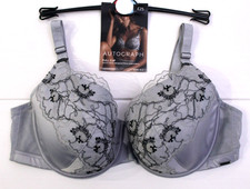 M & S Autograph Underwired Full Cup Bra Swiss Designed Embroidery Silver