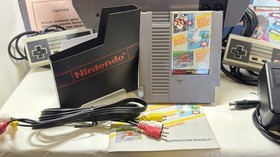 NES Power Set- Complete in Box- Orange Zapper- Console has new 72-Pin Connector