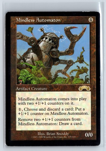 Mindless Automaton Exodus Rare – MTG Magic the Gathering Card