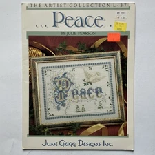 VTG June Grigg Designs L-37 Dove of Peace Counted Cross Stitch Pattern Chart