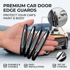 4x Black Car Door Edge Guard Protector Anti Scratch Trim Universal Accessories A 4x Black Car Door Edge Guard Protector Anti Scratch Trim Universal Accessories A